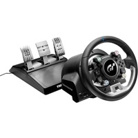 Thrustmaster T-GT II Volant + pedalier 4160823 Sort, Satin stål USB Rat + Pedaler PC, PlayStation 4, PlayStation 5 Sort, Rat + Pedaler, PC, PlayStation 4, PlayStation 5, Ledningsført, USB, Sort, Satin stål, Vekselstrøm